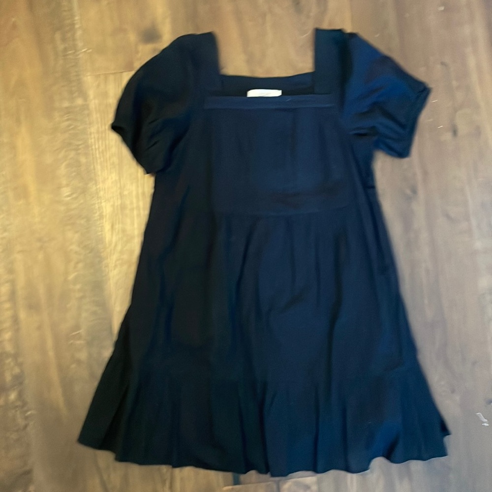 Black tiered Loft dress